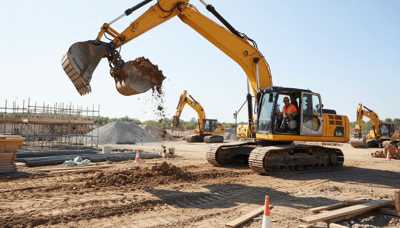 Macchinari edili e attrezzature per cantieri in noleggio